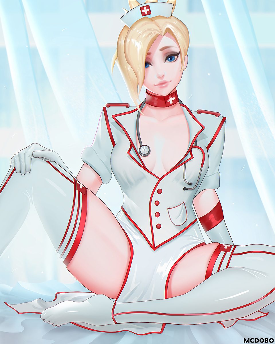 overwatch-game-porn-–-choker,-ls,-nurse,-blue-eyes,-breasts,-looking-at-viewer,-mercy