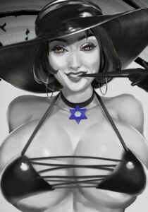 resident-evil-porn-–-big-breasts,-tight-clothing,-hat,-female,-huge-breasts