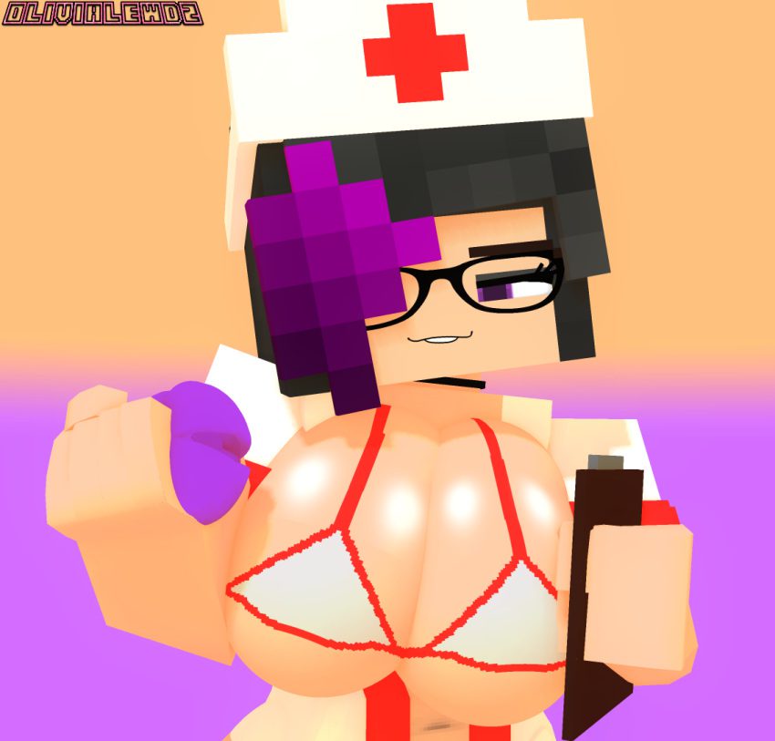 minecraft-hentai-art-–-olivialewdz,-purple-eyes,-nurse-uniform