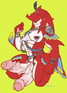 the-legend-of-zelda-sex-art-–-solo,-pigeonpantonium,-sidon-(zelda),-big-penis,-barazoku