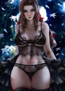 final-fantasy-hentai-–-ls,-lace-trimmed-bra,-looking-at-viewer,-midriff