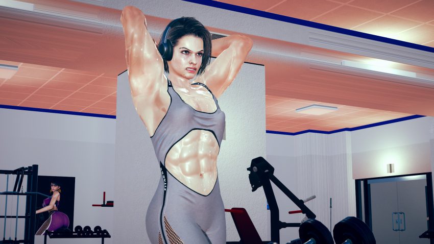 resident-evil-rule-xxx-–-female-focus,-muscular,-jill-valentine,-workout,-ass