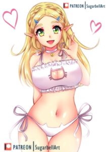 the-legend-of-zelda-porn-hentai-–-hairclip,-bell-choker,-cat-bell,-princess-zelda