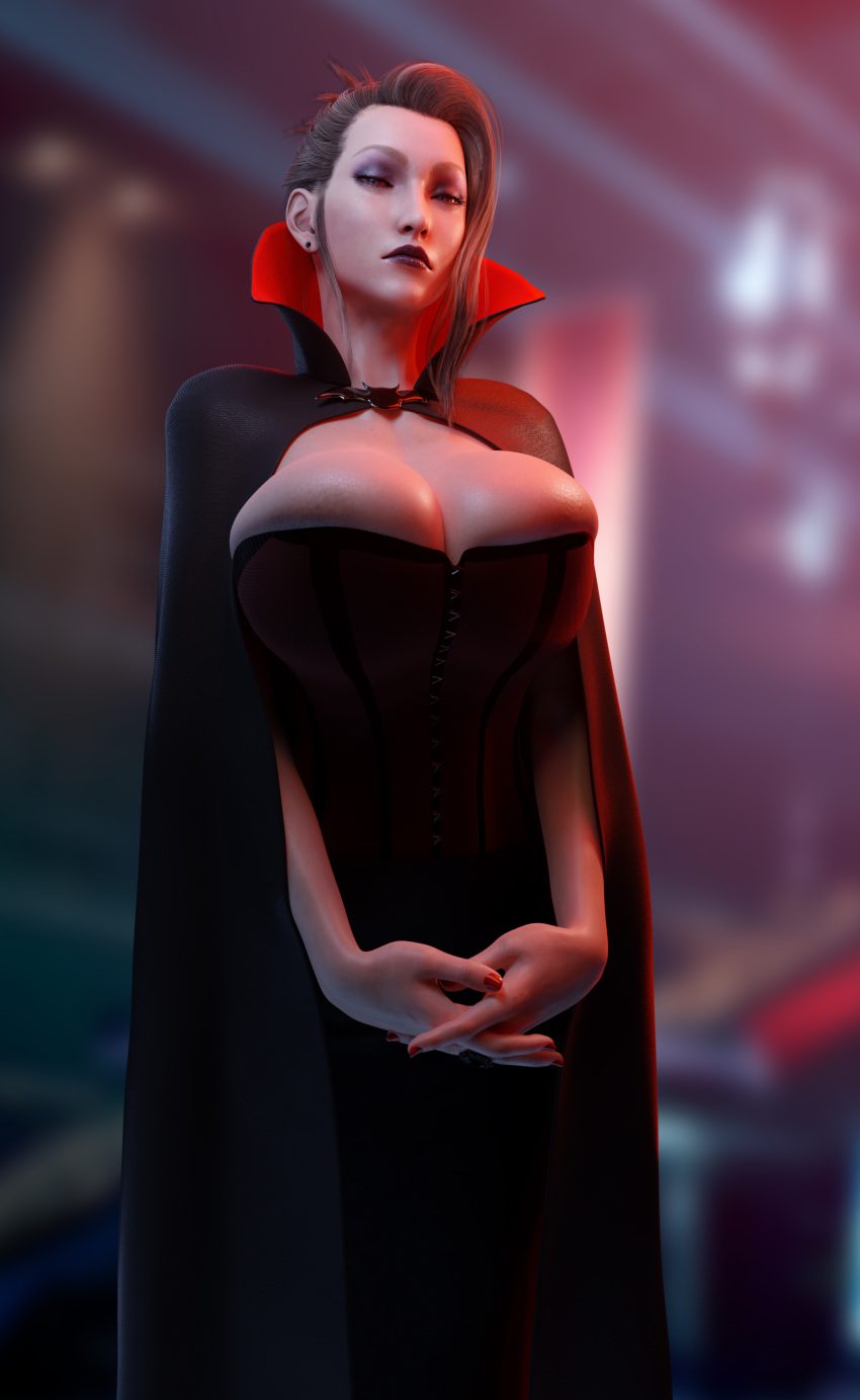 final-fantasy-hentai-–-asymmetrical-hair,-medium-hair,-looking-at-viewer,-red-eyes,-scarlet-(ffvii),-female