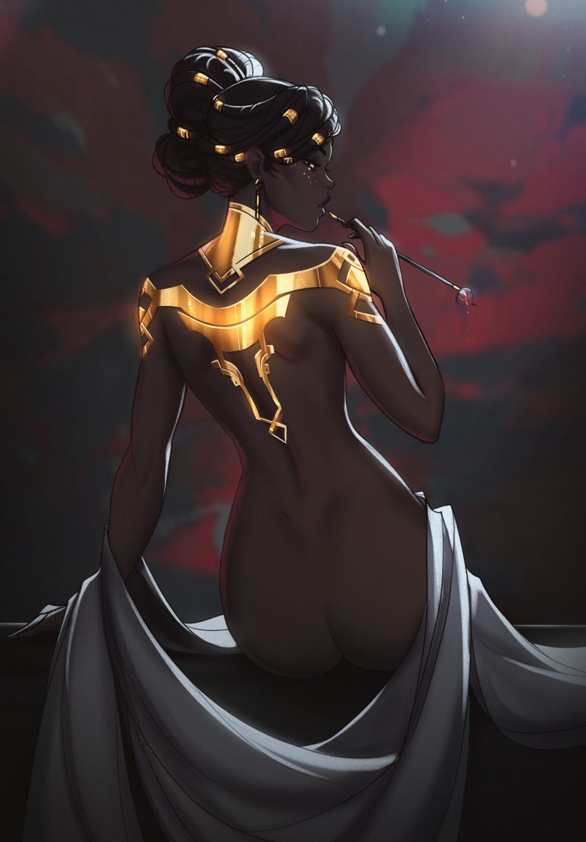 League Of Legends Hentai - Arcane, Artistic Nude, Black Hair, Dark-skinned  Female, Jewelry, Green Eyes, Megssin - Valorant Porn Gallery