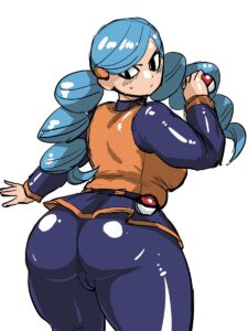 acetrainer-hentai-xxx-–-hakamori-aquauman,-looking-back,-blue-hair,-cameltoe,-pokeball