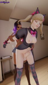 overwatch-game-hentai-–-knee-highs,-futadom,-futanari