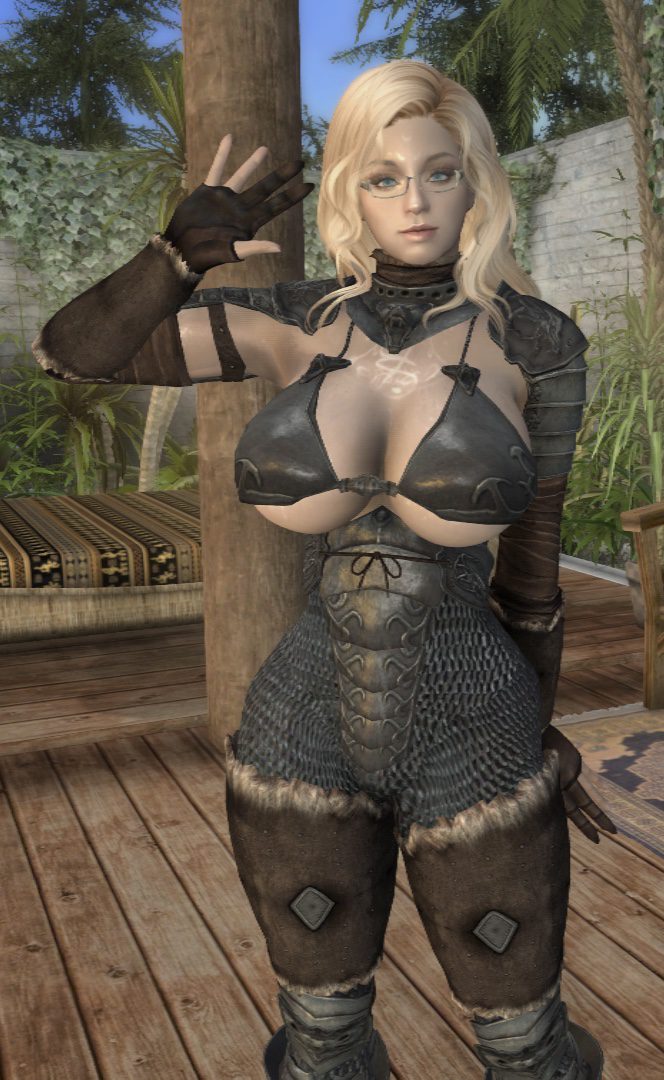 skyrim-free-sex-art-–-bikini-armor,-glasses,-large-ass,-big-breasts,-blue-eyes,-seductive,-large-breasts