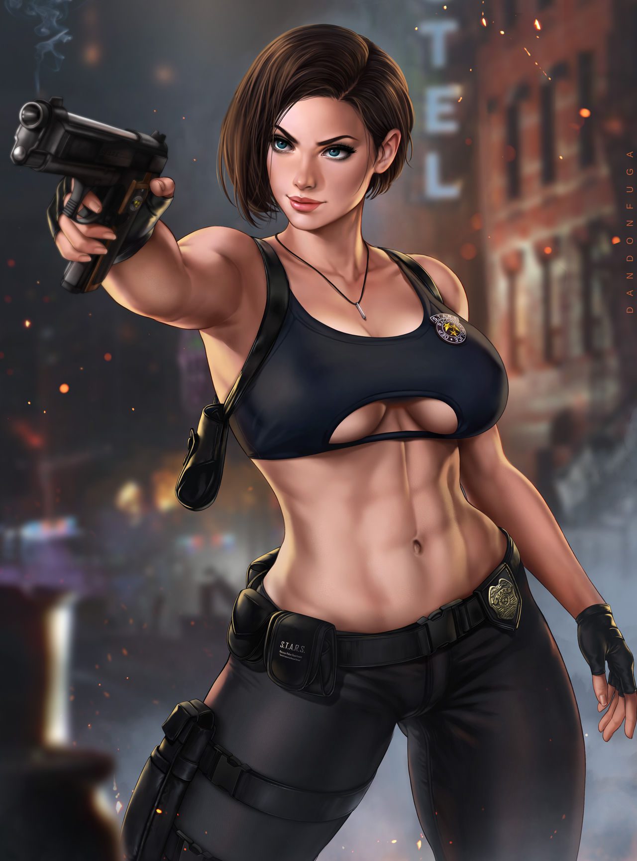 resident-evil-hentai-porn-–-strap,-gloves,-gun,-holster,-dandon-fuga