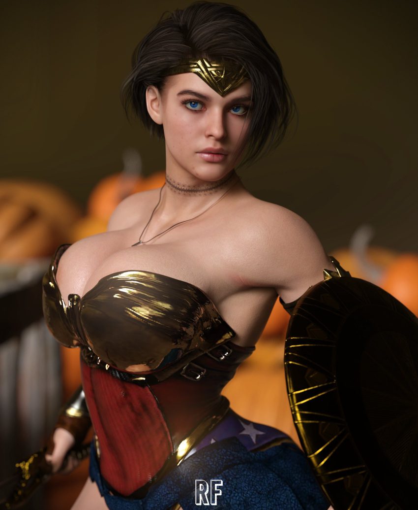 resident-evil-porn-hentai-–-wonder-woman-(cosplay),-rude-frog,-cosplay,-looking-at-viewer,-3d