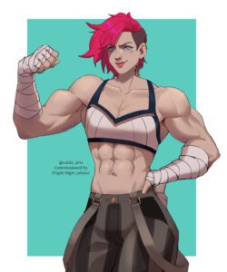 league-of-legends-rule-porn-–-arcane,-flexing,-flexing-bicep,-muscle-mommy,-valda-arts,-abs