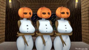 minecraft-hentai-xxx-–-thick-thighs,-covering-crotch,-large-breasts,-snowwoman,-sweating,-covering,-pumpkin-head