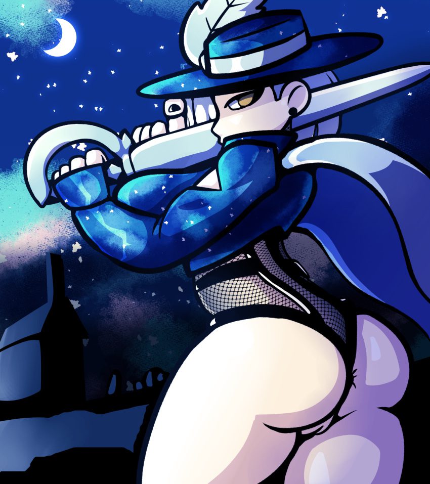 ashe-hot-hentai-–-white-hair,-sword,-puffyloverrange-eyes,-hat,-cape