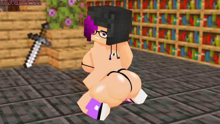 minecraft-rule-xxx-–-olivialewdz,-breasts,-bra,-stockings,-outside,-thong,-looking-back