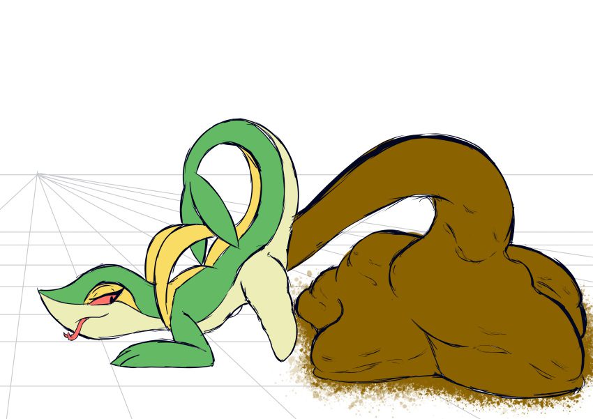 pokemon-rule-xxx-–-raised-tail,-snivy,-half-closed-eyes