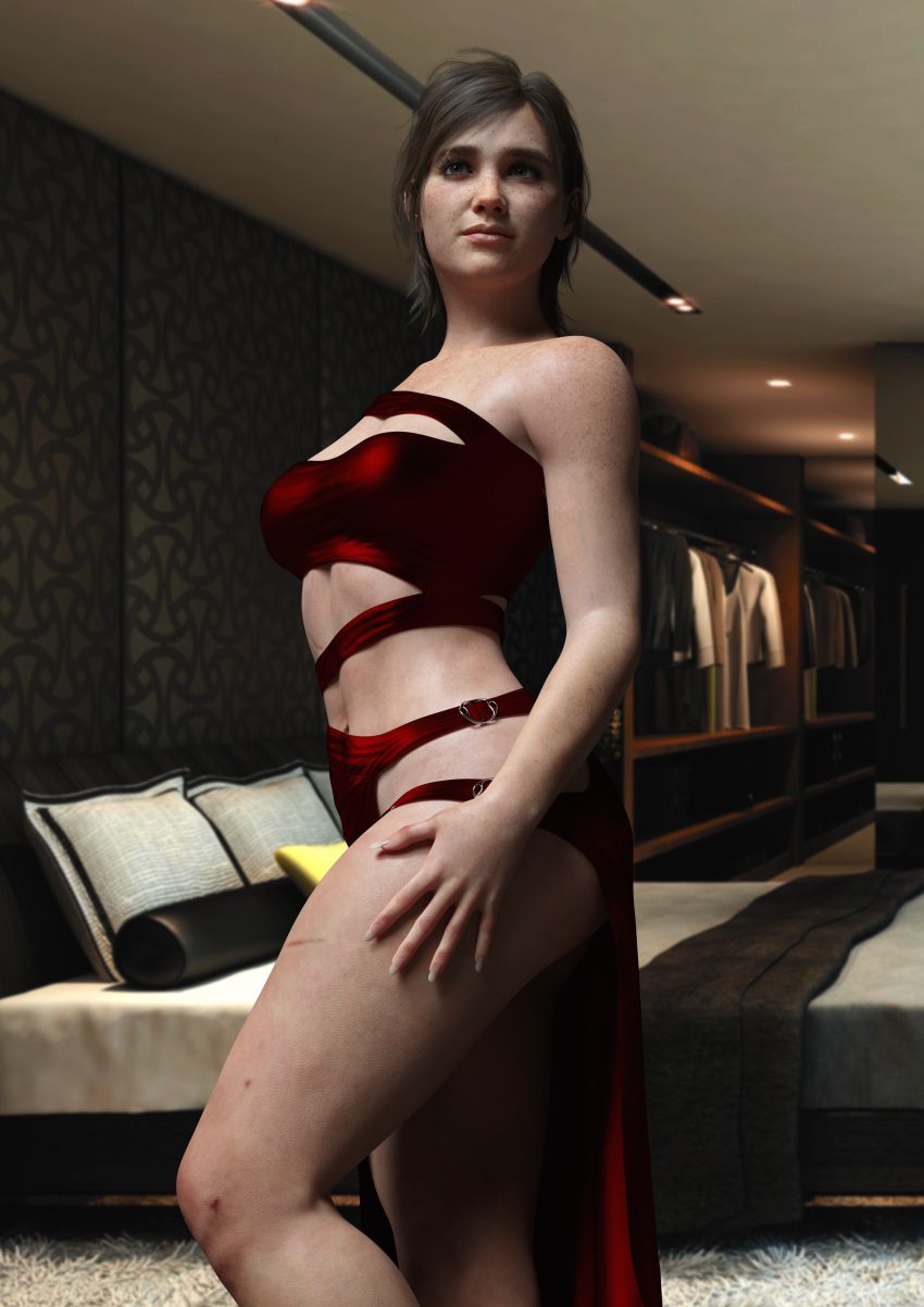 ellie-hentai-art-–-tattoo,-female,-naughty-dog,-skimpy-dress,-athletic,-female-focus,-solo
