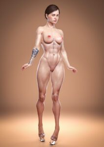 ellie-hentai-art-–-long-hair,-shaved-pussy,-navel,-erect-nipples,-female-only,-vagina