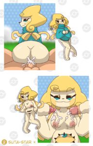 pokemon-xxx-art-–-partially-clothed,-video-games,-nintendo,-clothed,-genital-fluids,-ass,-breasts