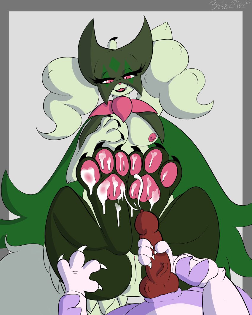 pokemon-hentai-–-hi-res,-pink-eyes,-smile,-cum-on-feet,-genital-fluids,-generation-kemon,-male/female