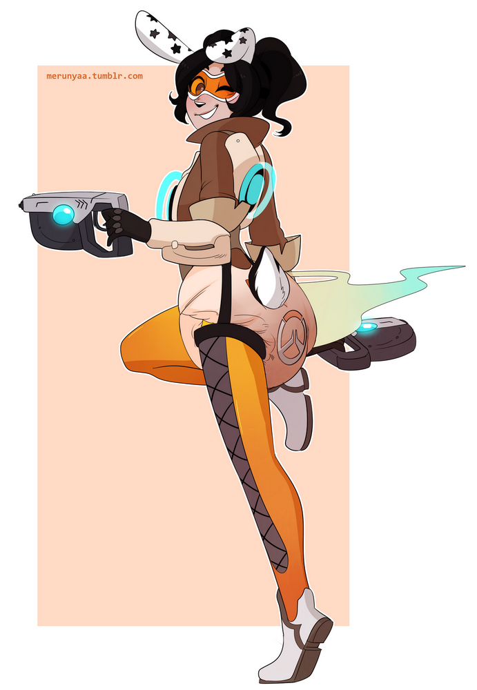 tracer-hentai(cosplay)-–-orange-background,-messy-diaper,-bunny-ears,-smell.