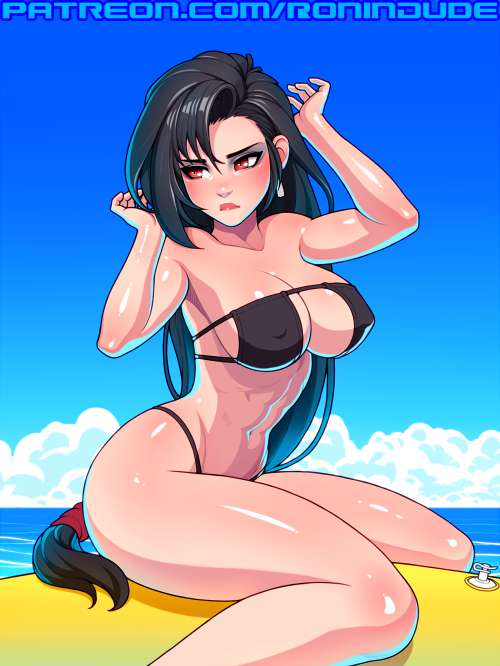 final-fantasy-porn-–-water,-nipple-bulge,-tifa-lockhart,-swimsuit