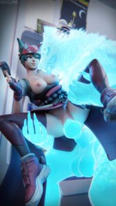 kiriko-hentai-–-talisman,-veins,-shoes,-carrying-position,-hug,-vein