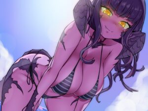 final-fantasy-game-hentai-–-tuya-bairon,-au-ra,-cleavage,-female-only