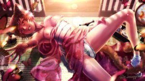 final-fantasy-game-hentai-–-panty-bulge,-brown-eyes,-brown-hair,-undressing,-fundoshi,-cat-ears,-transgender-woman