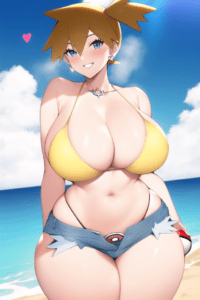 kasumi-hentai-porn-–-huge-breasts,-pokemon-(game),-side-ponytail,-legs,-cowboy-shot,-asymmetrical-hair