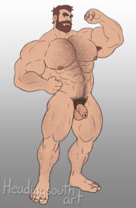 resident-evil-hentai-art-–-solo-male,-male,-headingsouth,-flexing