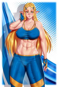 the-legend-of-zelda-rule-xxx-–-shiny-breasts,-muscles,-breasts,-female,-shiny-hair,-shiny-skin,-sweat