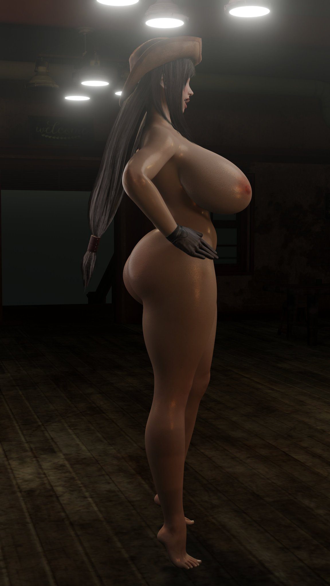 final-fantasy-sex-art-–-tifa-lockhart,-wooden-floor,-areolae,-large-breasts,-erect-nipples