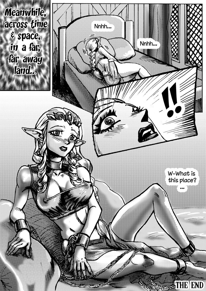 the-legend-of-zelda-game-porn-–-comic-page,-english-text,-slave,-chains,-cleavage,-braid