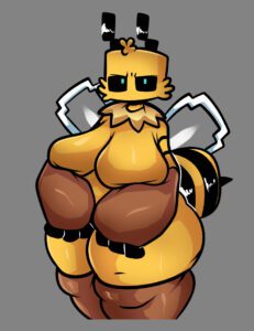 bee-game-hentai-–-stinger,-breasts,-featureless-breasts,-antennae,-solo