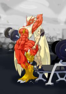 pokemon-hentai-xxx-–-standing,-anthrofied,-breasts,-on-one-leg,-interspecies,-open-mouth,-dumbbell