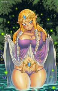 the-legend-of-zelda-sex-art-–-long-hair,-thong,-wet-clothes,-blonde-hair,-in-water,-wide-hips,-blush