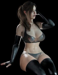 resident-evil-hentai-porn-–-arms-behind-head,-wet,-transparent-clothing,-black-background,-see-through-clothing,-guanhumara,-breasts