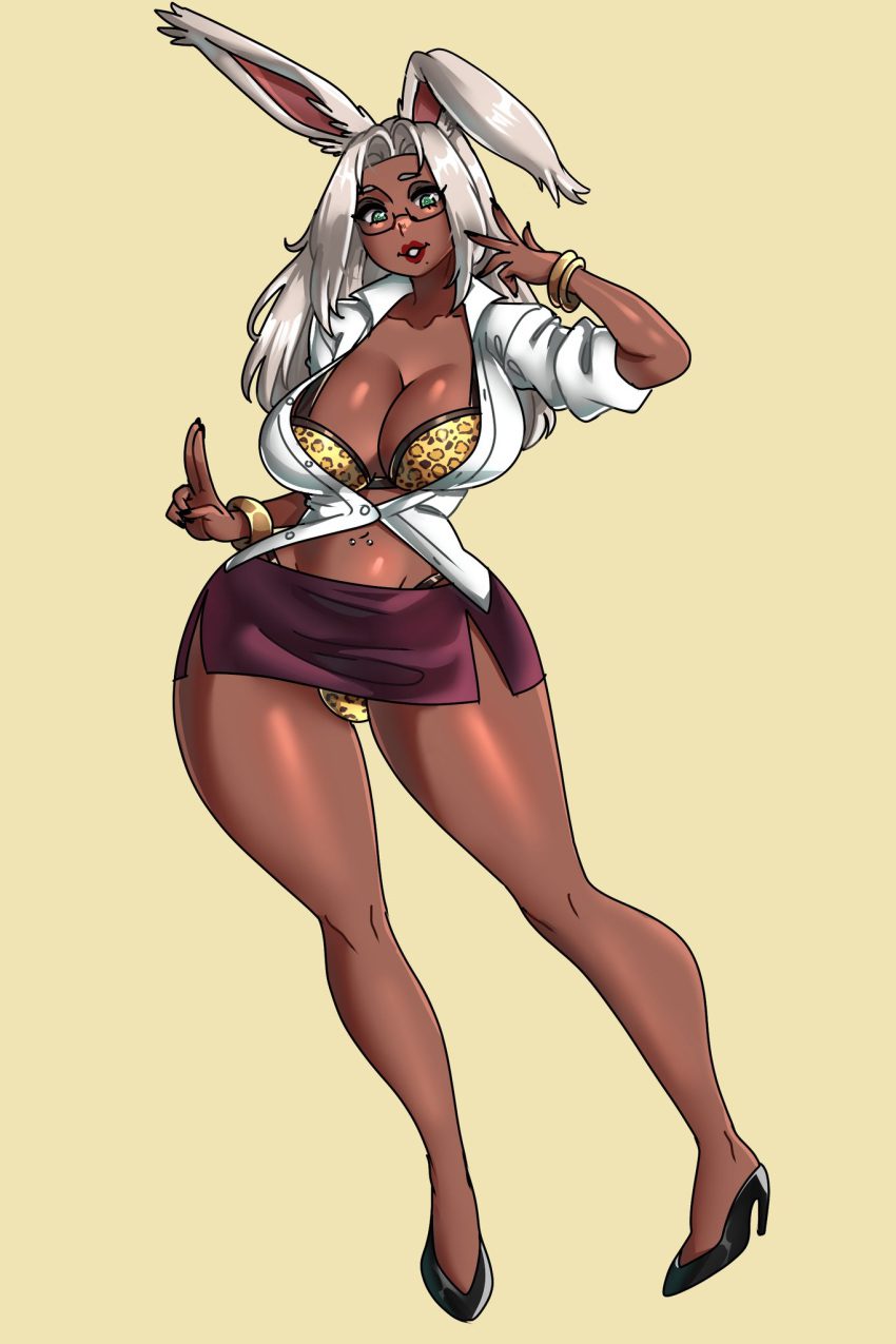 final-fantasy-hentai-–-smile,-visible-underwear,-bracelet,-eyeshadow,-rabbit-girl,-simple-background