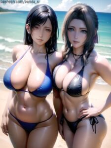 final-fantasy-game-porn-–-armpits,-bikini-bottom,-tifa-lockhart,-hi-res,-belly,-necklace,-stable-diffusion