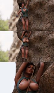 tomb-raider-rule-xxx-–-comic,-short-shorts,-breast-slip,-breasts,-female-only