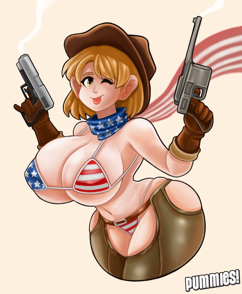 resident-evil-rule-xxx-–-female,-semiautomatic,-pistol,-female-focus,-american-flag,-busty,-hourglass-figure