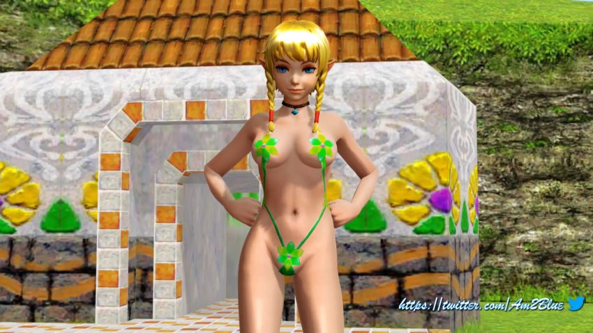 the-legend-of-zelda-game-hentai-–-pose,-ls,-sling-bikini,-short-hair