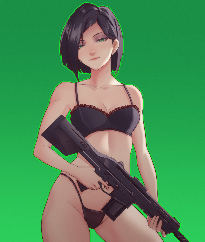 Viper Free Sex Art - Gun, Black Panties, Solo, Black Hair. 