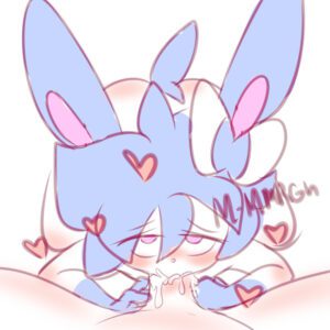 pokemon-hentai-art-–-penis,-pink-eyes,-eeveelution,-blue-hair