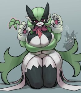 pokemon-rule-–-meowscarada-(cosplay),-white-body,-green-hair,-white-skin,-thighs