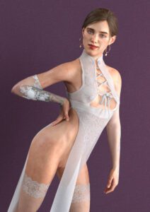 ellie-game-porn-–-earrings,-pussy,-solo,-cleavage,-stockings,-athletic-female