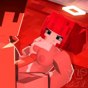 minecraft-game-porn-–-looking-at-penis,-looking-at-partner,-erect-nipples,-red-hair,-humanoid