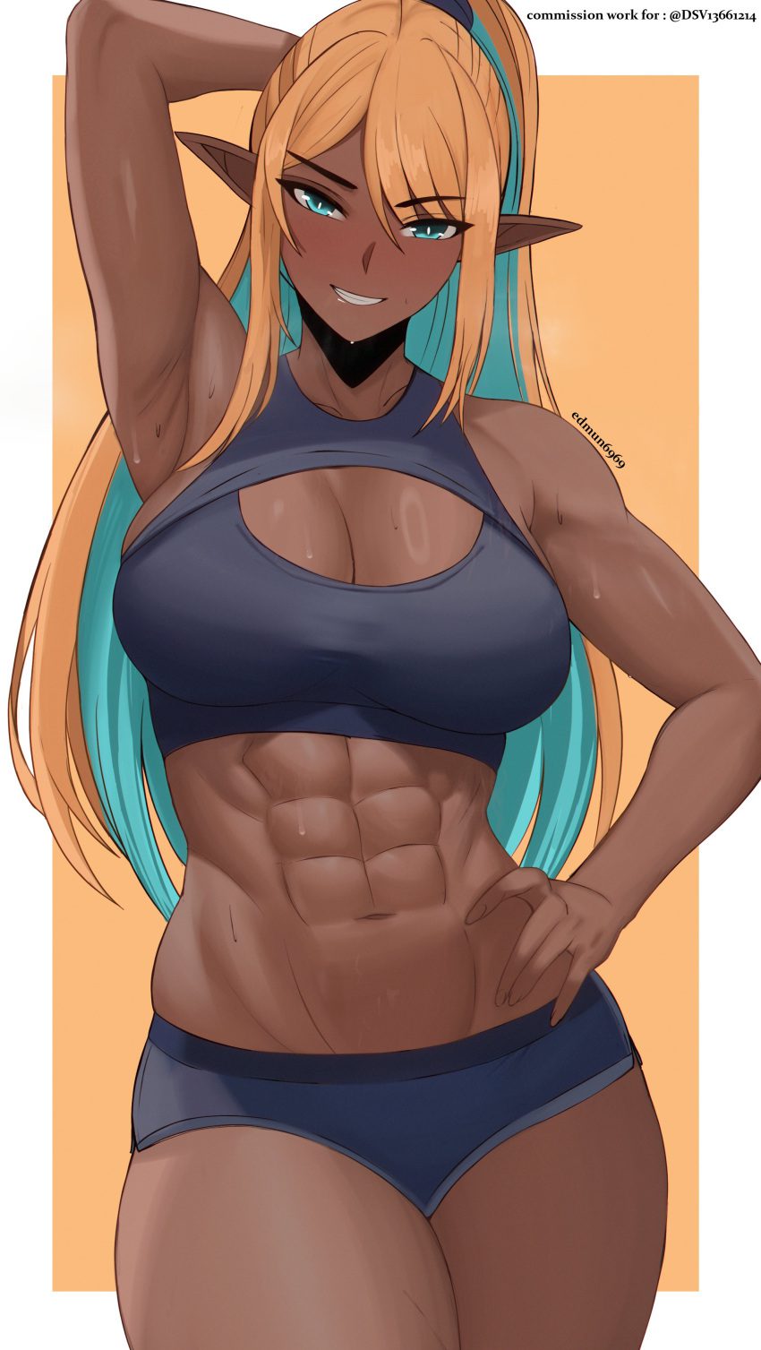 final-fantasy-rule-porn-–-multicolored-hair,-thick-thighs,-sports-bra,-blush
