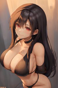 final-fantasy-hot-hentai-–-long-hair,-black-bikini,-cleavage,-red-eyes