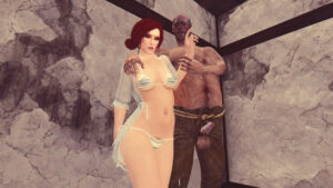 skyrim-sex-art-–-triss-merigold,-bikini,-clothing,-ugly-bastard,-triss,-beggar.